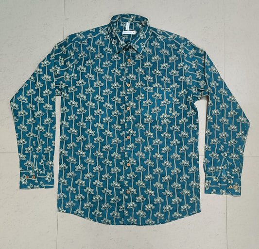 Men's Floral Printed Full-Sleeves Shirts