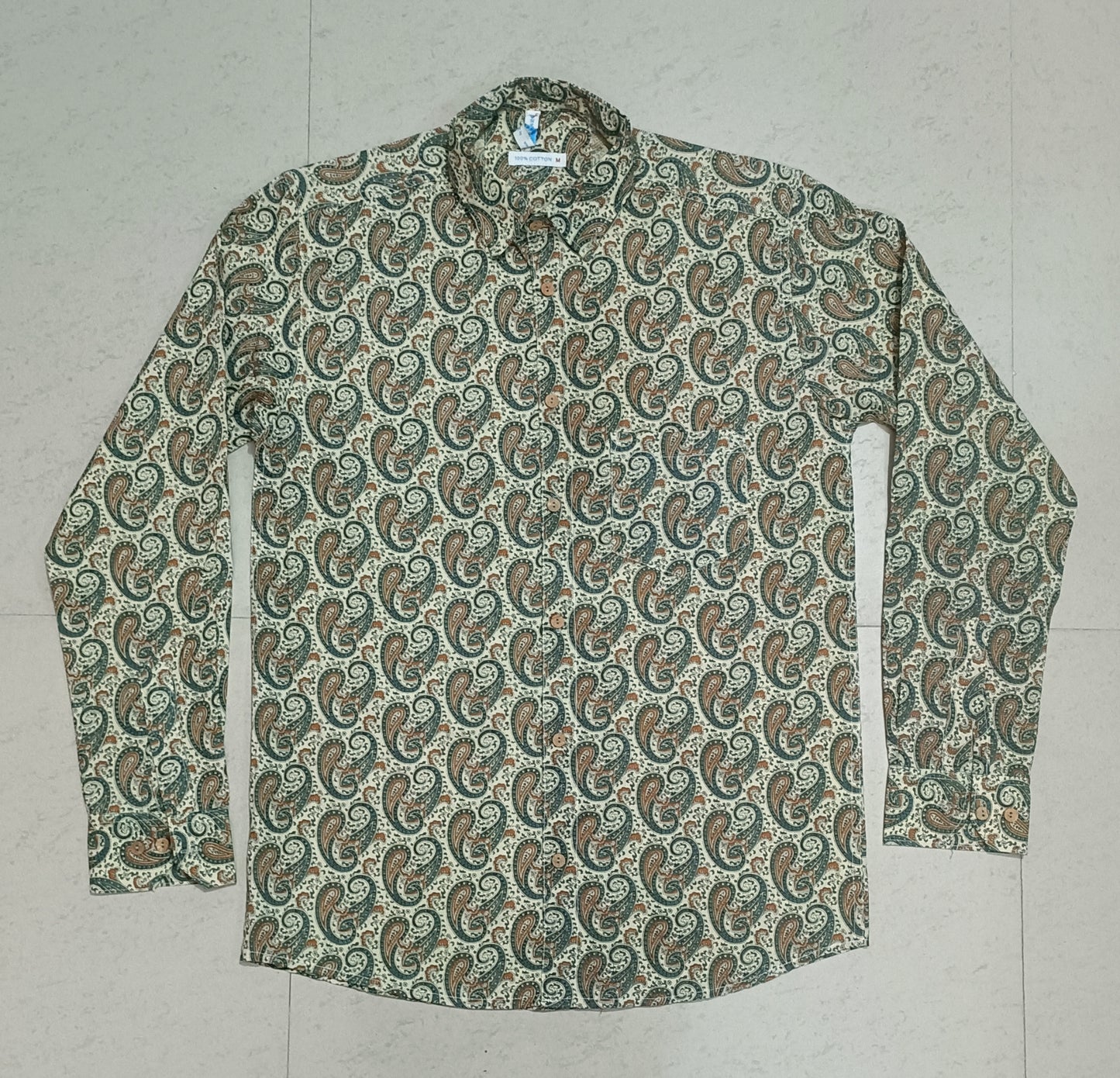 Men's Ethnic Multi Color Paisley Printed Full-Sleeves Shirts