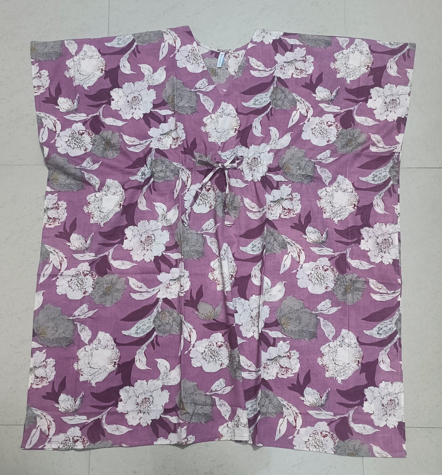 Women's Floral Printed Kaftan Dress