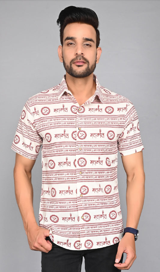 Men's Printed Half-Sleeves shirts