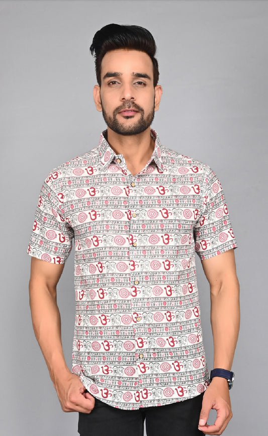 Men's Printed Half-Sleeves shirts