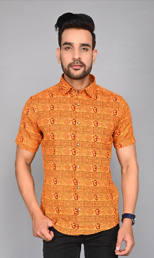 Men's Printed Half-Sleeves shirts